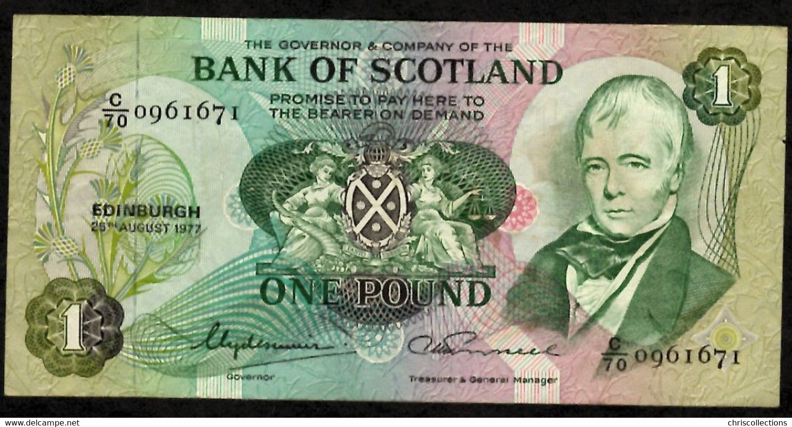 ECOSSE - 1 Pound Bank Of Scotland - 1977 - Pick 204 - 1 Pound