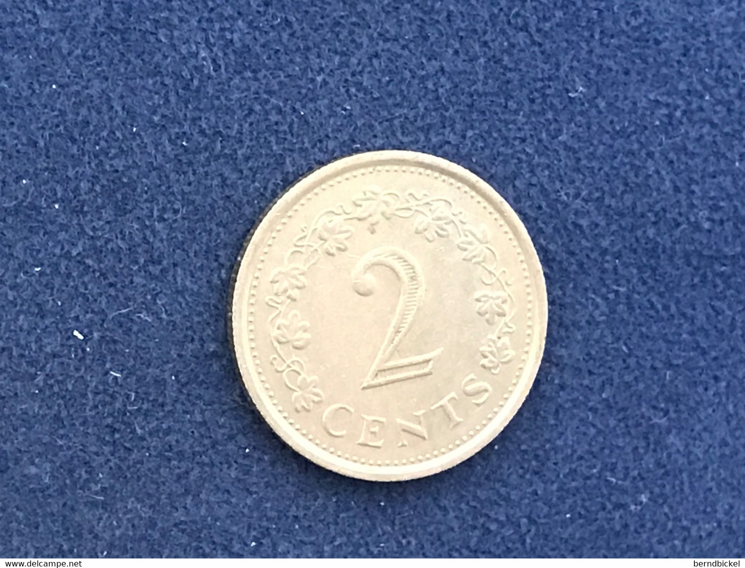 Münze Münzen Umlaufmünze Malta 2 Cent 1977 - Malta