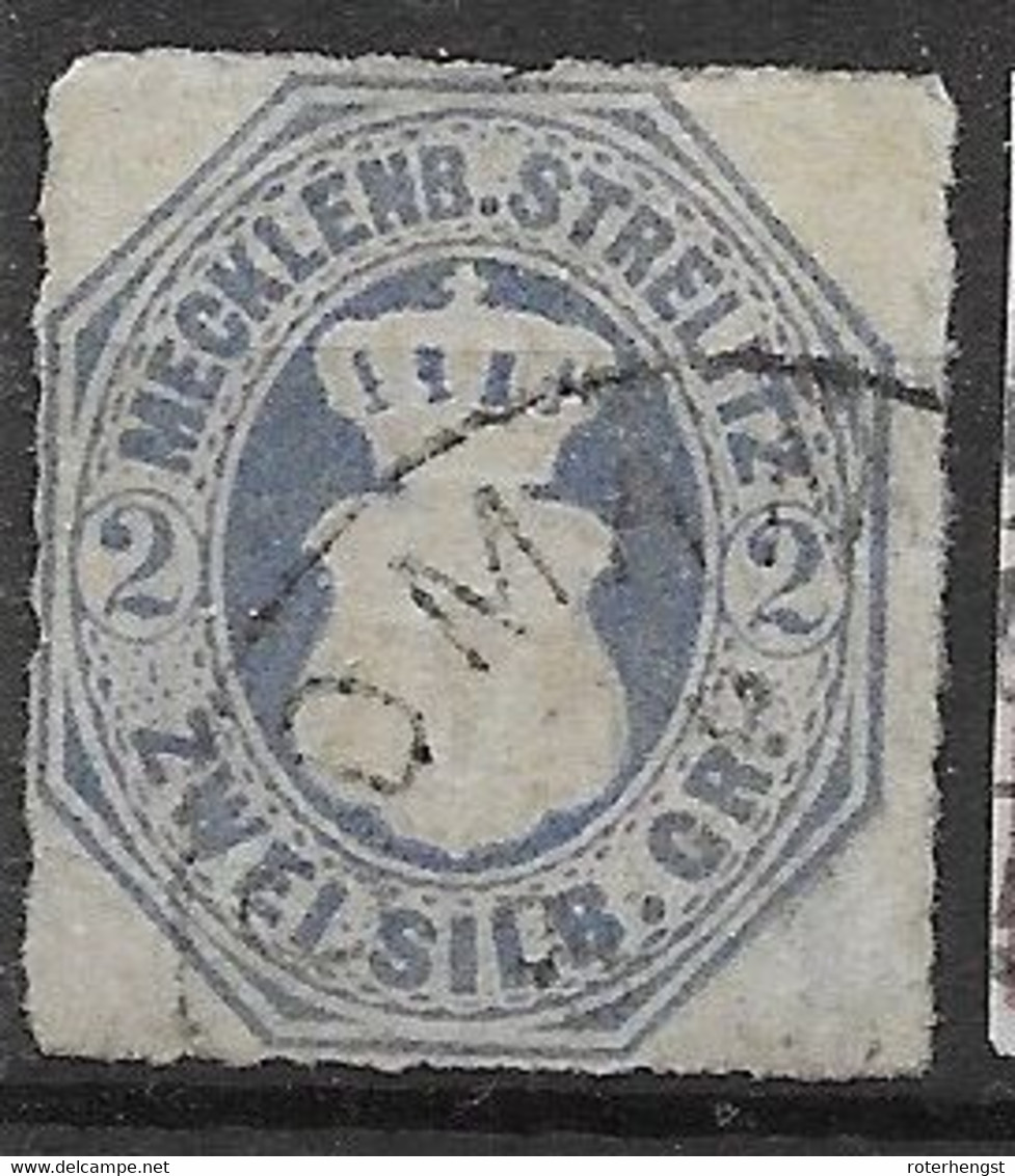 Mecklenburg Strelitz Used 1000 Euros But Two Small Thins (FAULTY) 1864 - Mecklenburg-Strelitz