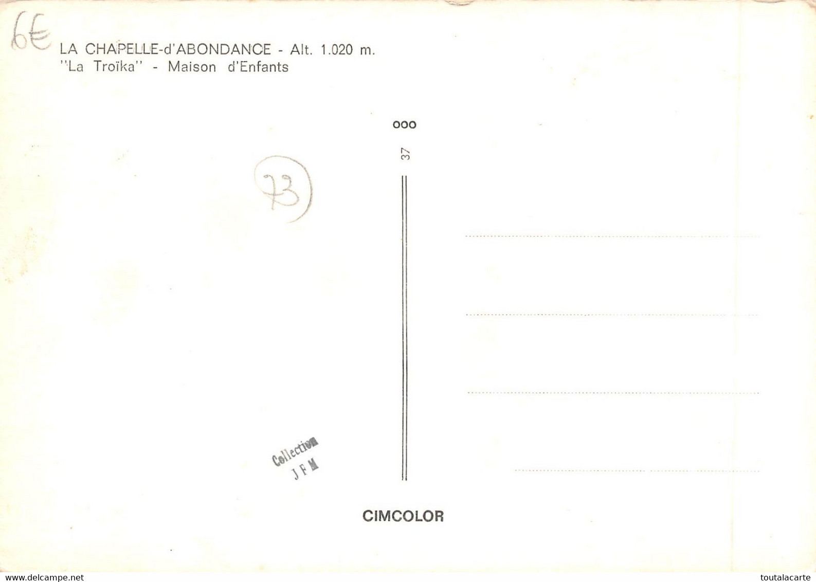 CPSM 74  LA CHAPELLE D'ABONDANCE MAISON D'ENFANTS LA TROIKA  Grand Format  15 X 10,5 Cm - La Chapelle-d'Abondance