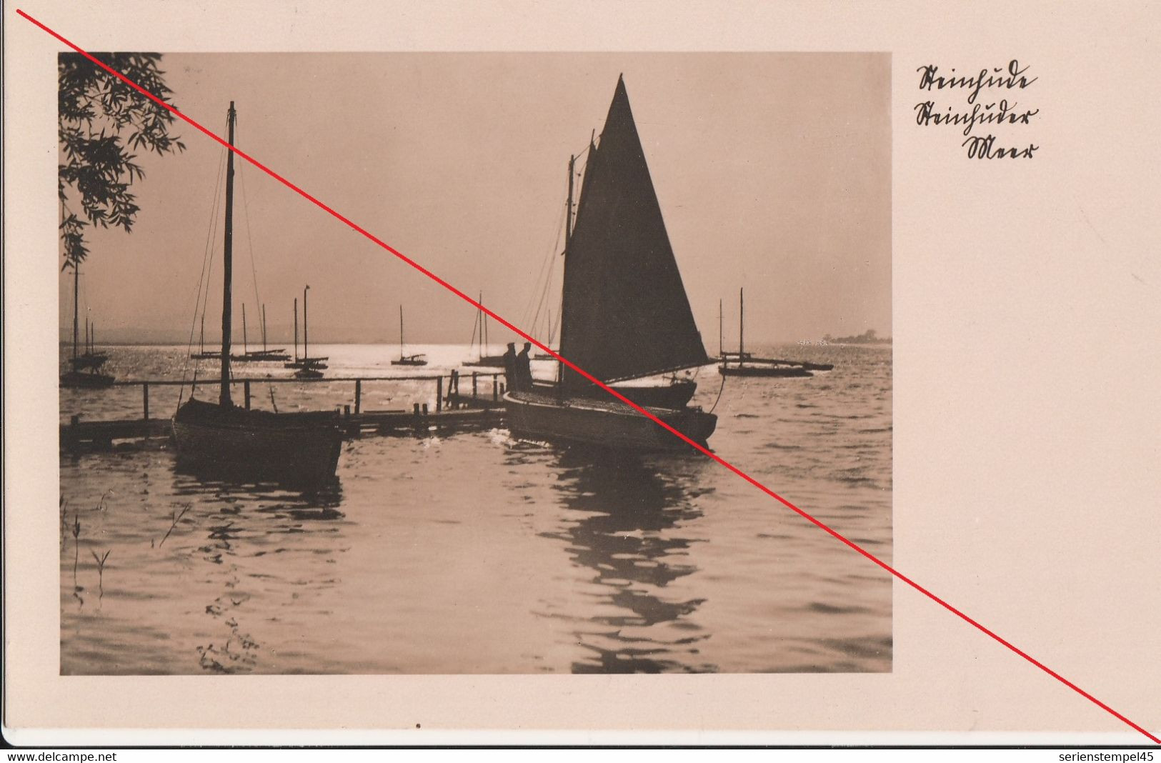 Ak Steinhude See Mit Segelschiffen 1933 - Steinhude