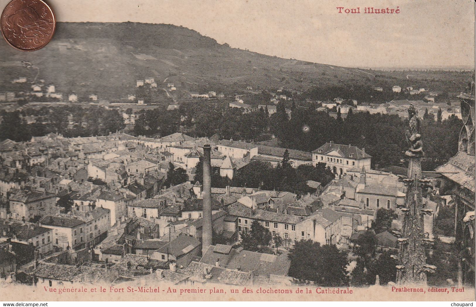 54- Carte Postale Ancienne De TOUL   Vue Aérienne - Toul