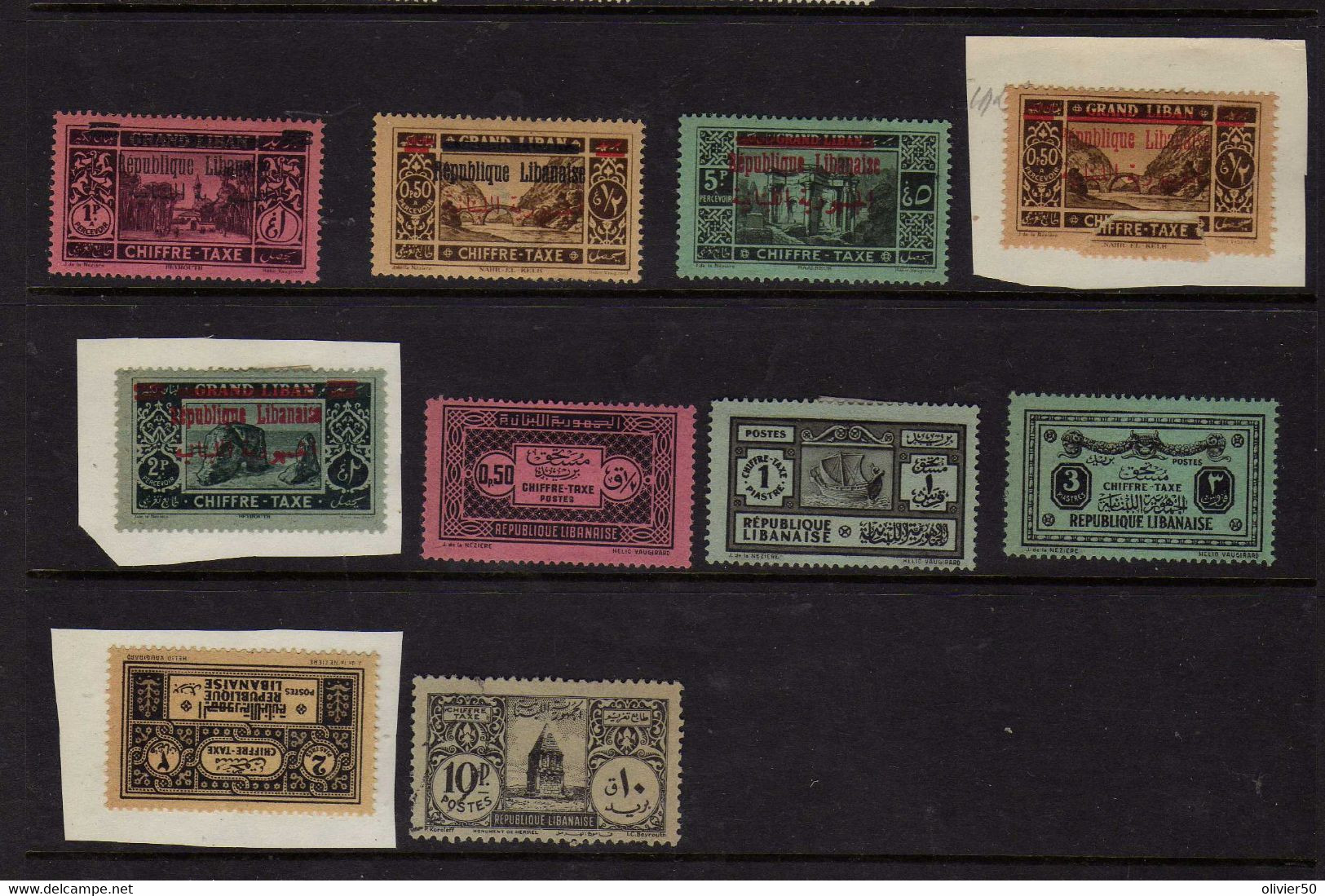 Grand-Liban (1928-46) - Timbres-Taxe Neufs* - MH - Strafport