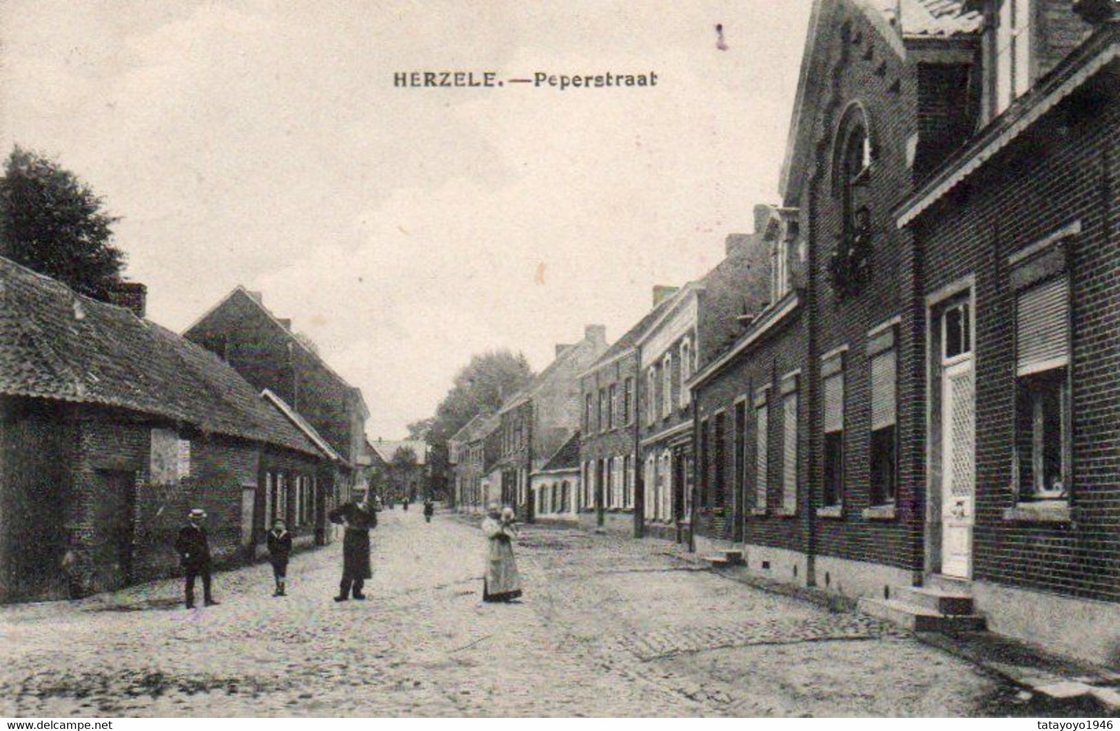 Herzele  ¨Peperstraat Bien Animée Voyagé En 190???? - Herzele