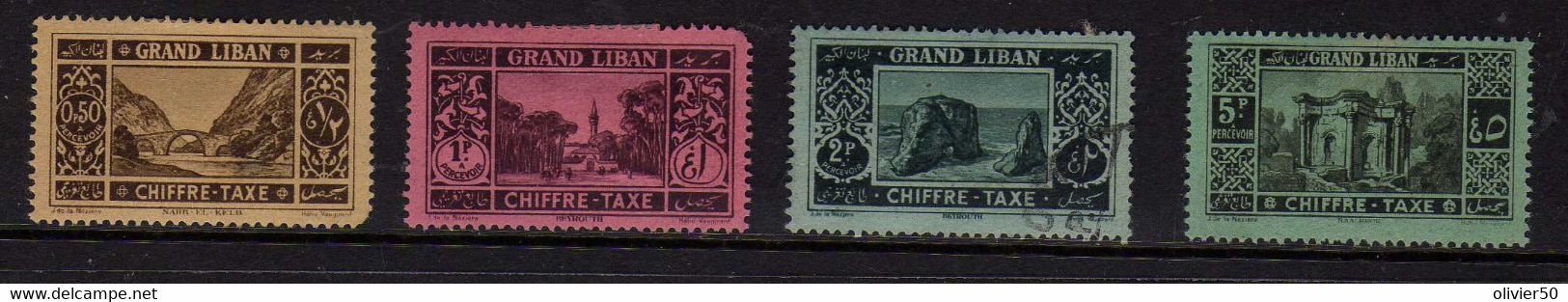 Grand-Liban (1925) - Timbres-Taxe Neufs* - MH - Strafport