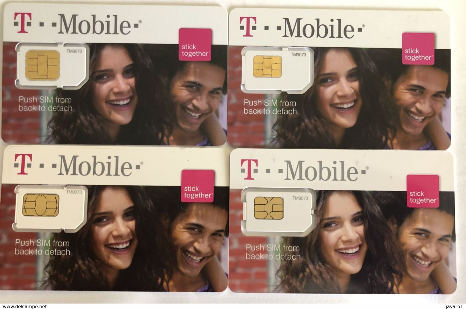 USA : GSM  SIM CARD  : 4 DIFFERENT Cards  As Pictured (see Description)   MINT ( LOT F ) - Chipkaarten