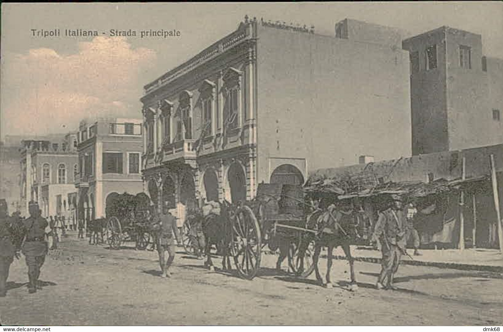 LIBIA / LIBYA - TRIPOLI - STRADA PRINCIPALE - EDIT. ISAAC TAAR - MAILED TO ITALY - 1912 (11341) - Libye