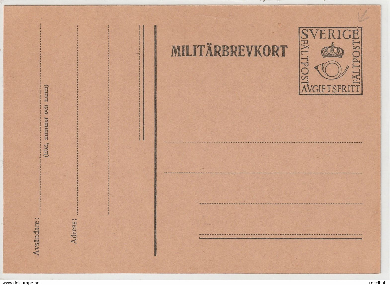 Schweden - Militärbrevkort - Militaires