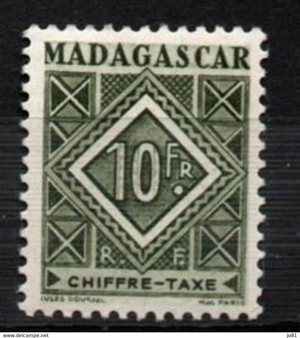 Madagascar YT Taxe 39 Neuf Sans Charnière XX MNH - Timbres-taxe