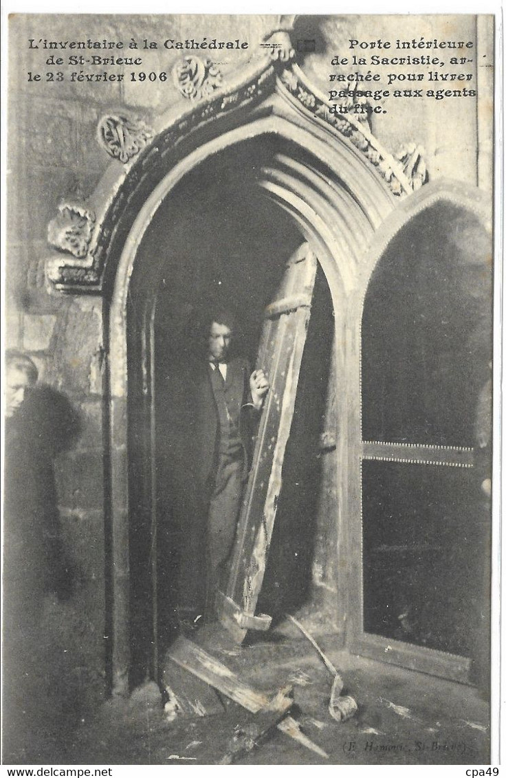 22  L' INVENTAIRE  A  LA  CATHEDRALE  DE  ST BRIEUC  LE 23  FEVRIER  1906 - Saint-Brieuc