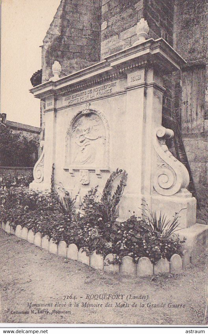 Cpa-40- Roquefort -- Monument Aux Morts 14 / 18 -edi M. Laure N°7164 - Roquefort