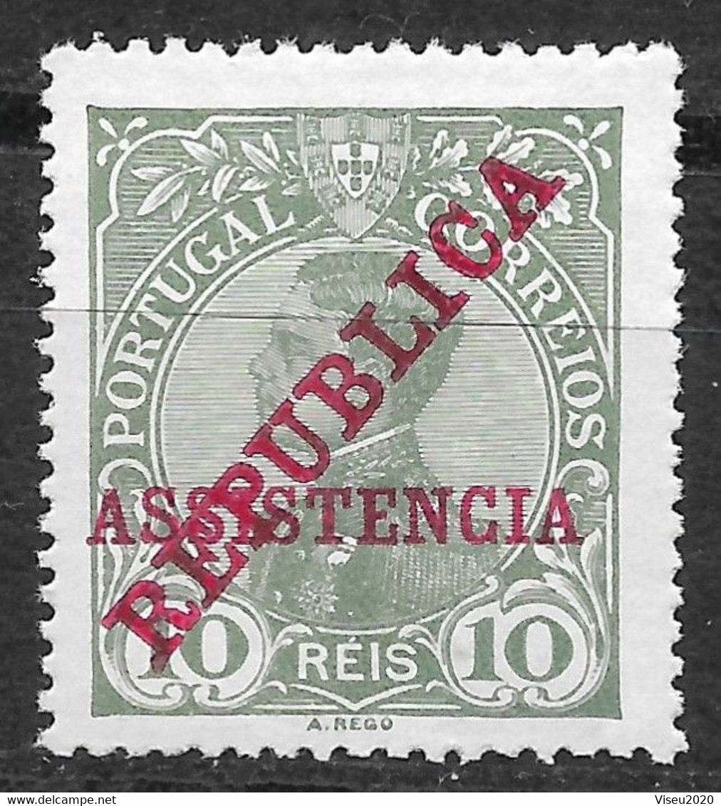 Portugal 1911 - PORTEADO - D. Manuel II OVP "República" E "Assistência" - Afinsa 01 - Neufs