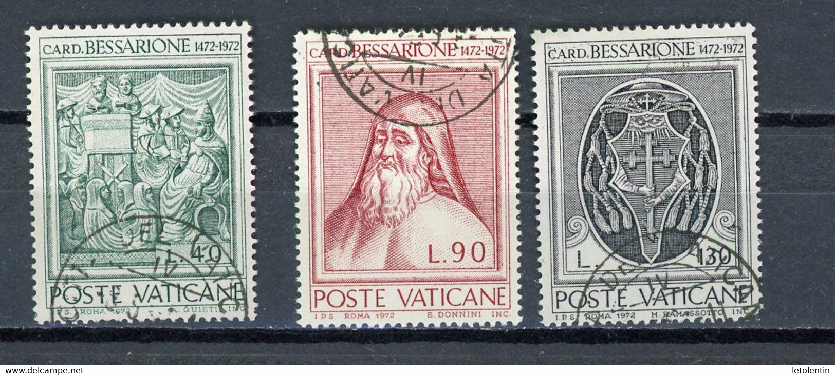 VATICAN - CARDINAL BESSARIONE - N° Yvert 549/551 Obli. - Used Stamps