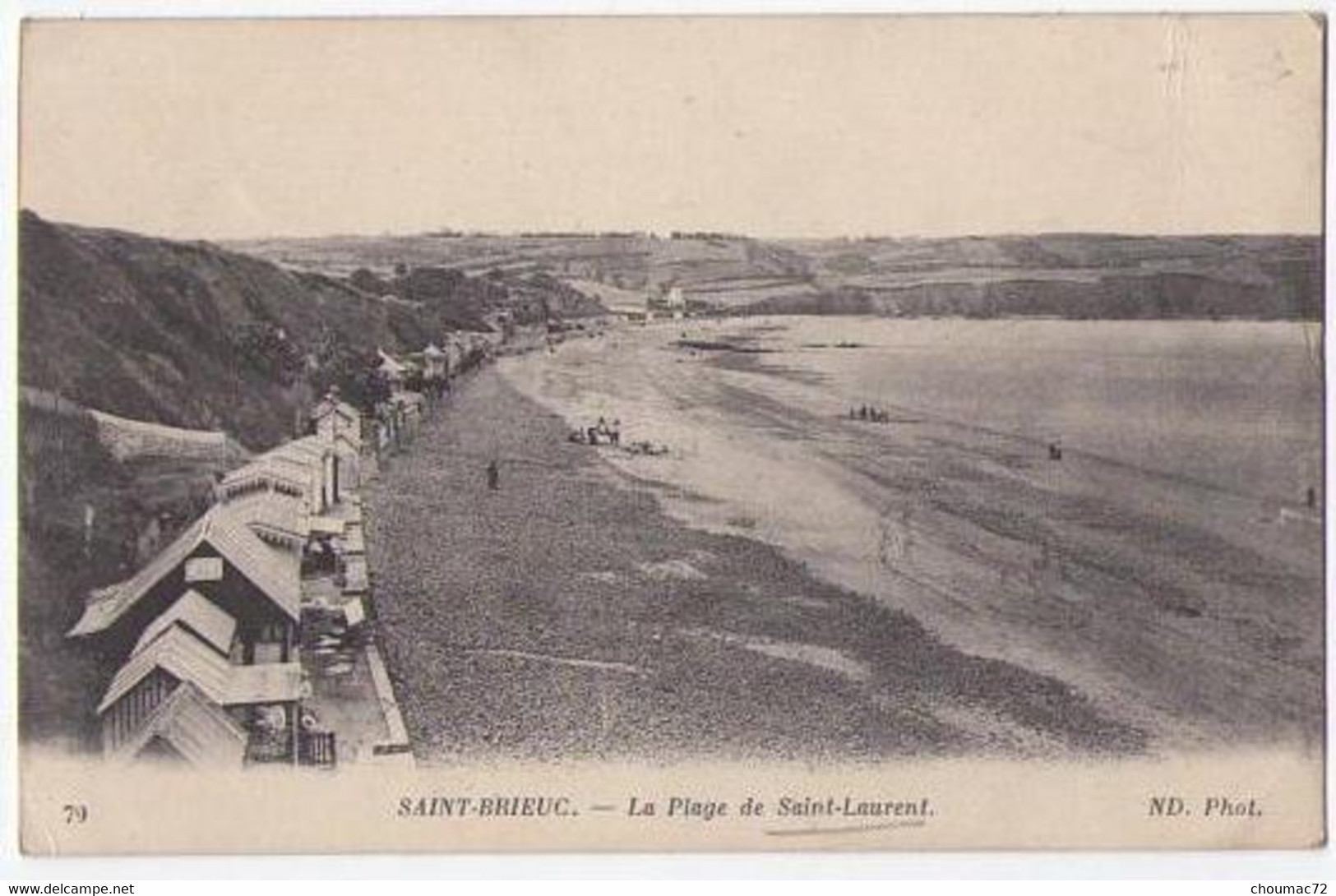 (22) 144, St Saint Laurent, ND Phot 79, La Plage, Voyagée En 1916 (FM), Bon état - Plérin / Saint-Laurent-de-la-Mer