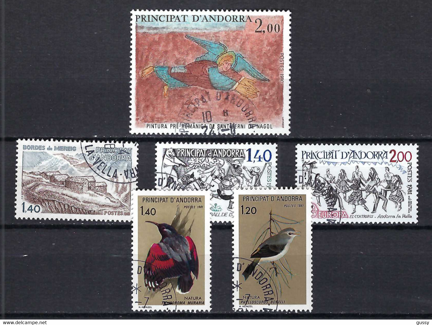 ANDORRE FRANCAIS 1980-81: Lot D'obl. CAD PJ - Used Stamps