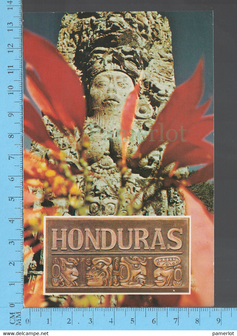 Honduras - Maya Stele In Copán - Carte Postale, Post Card, Postcard - Honduras