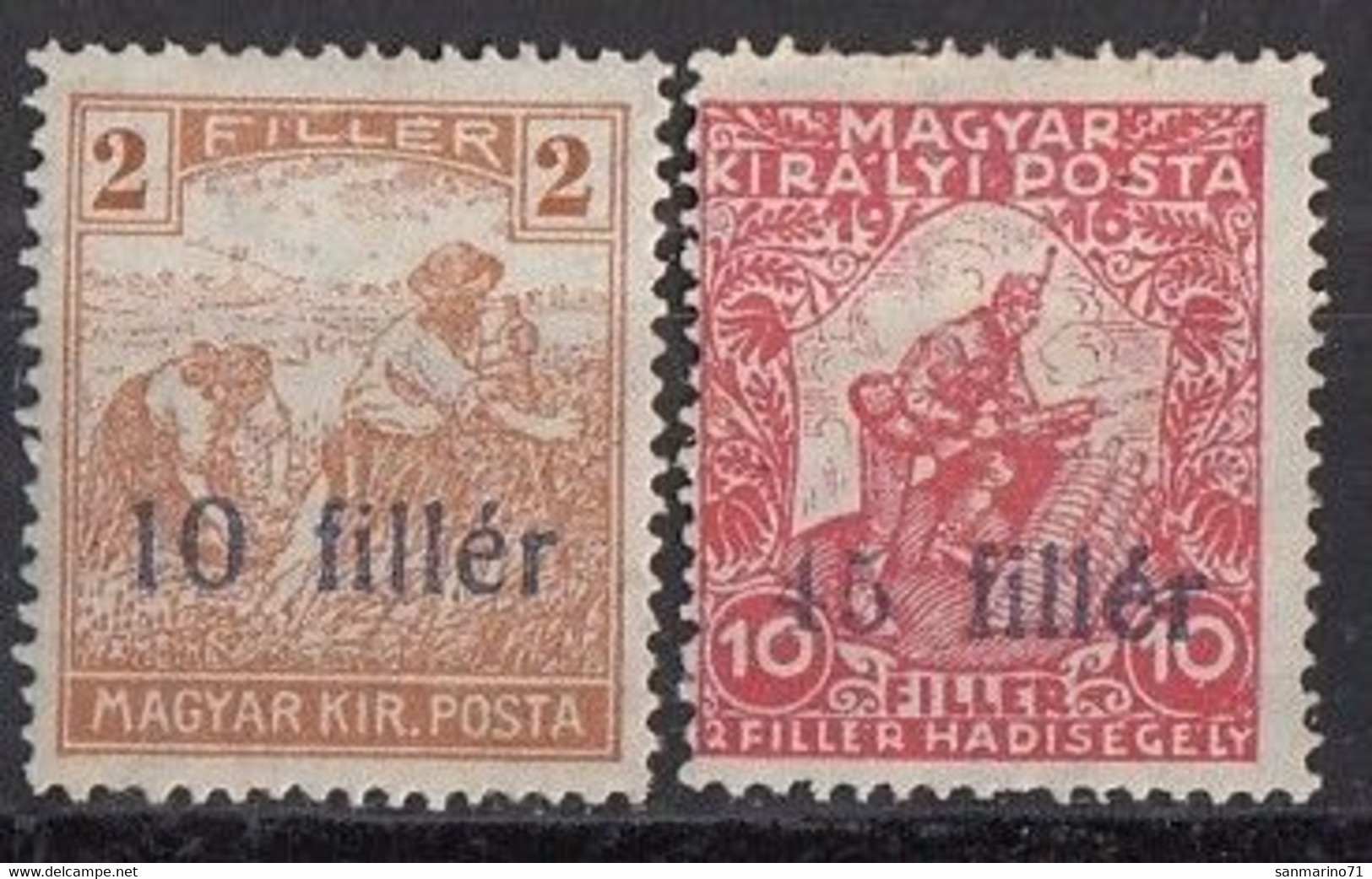 HUNGARY Temisvar 1-2,unused,falc Hinged - Local Post Stamps