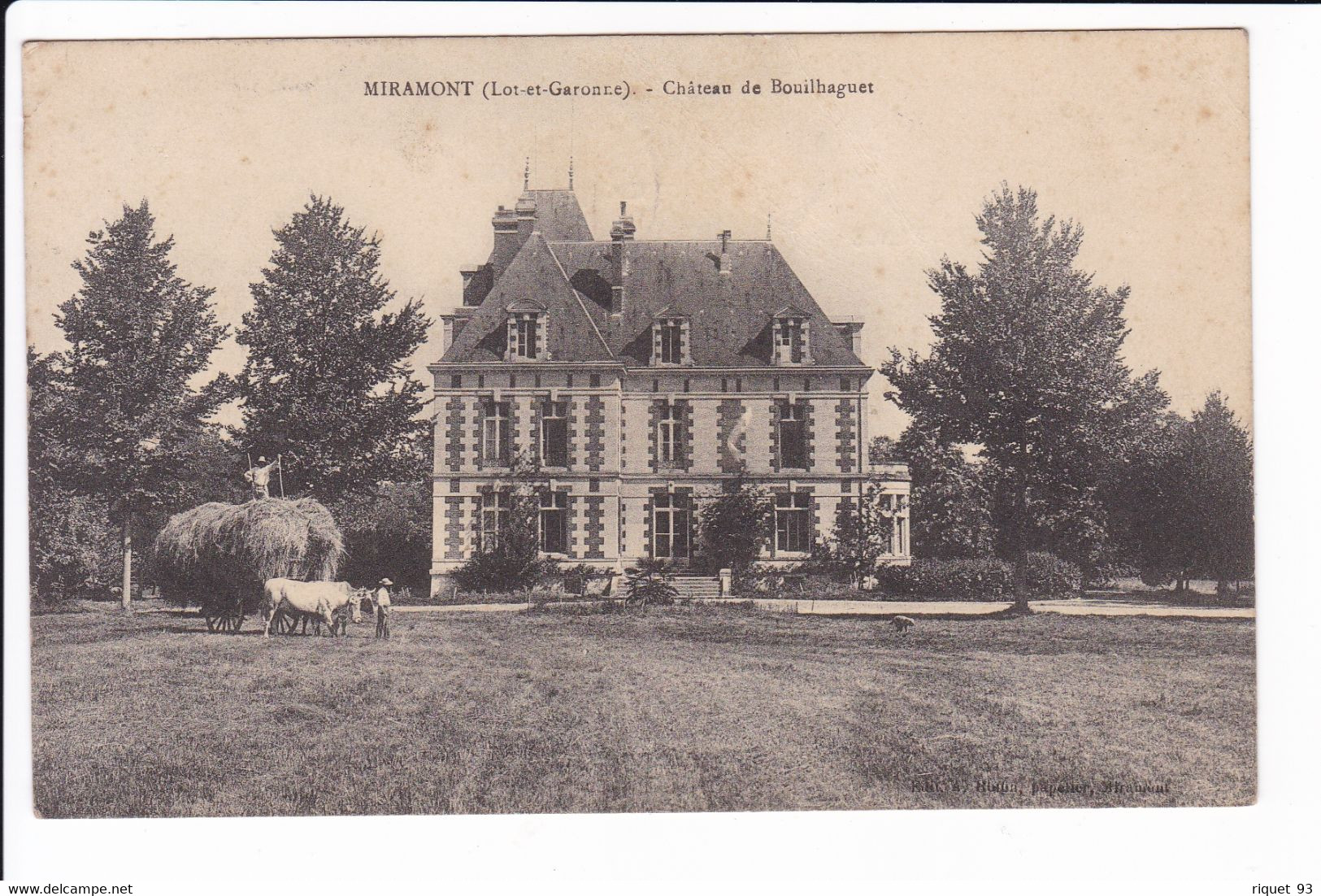 MIRAMONT - Château De Bouilhaguet - Autres & Non Classés