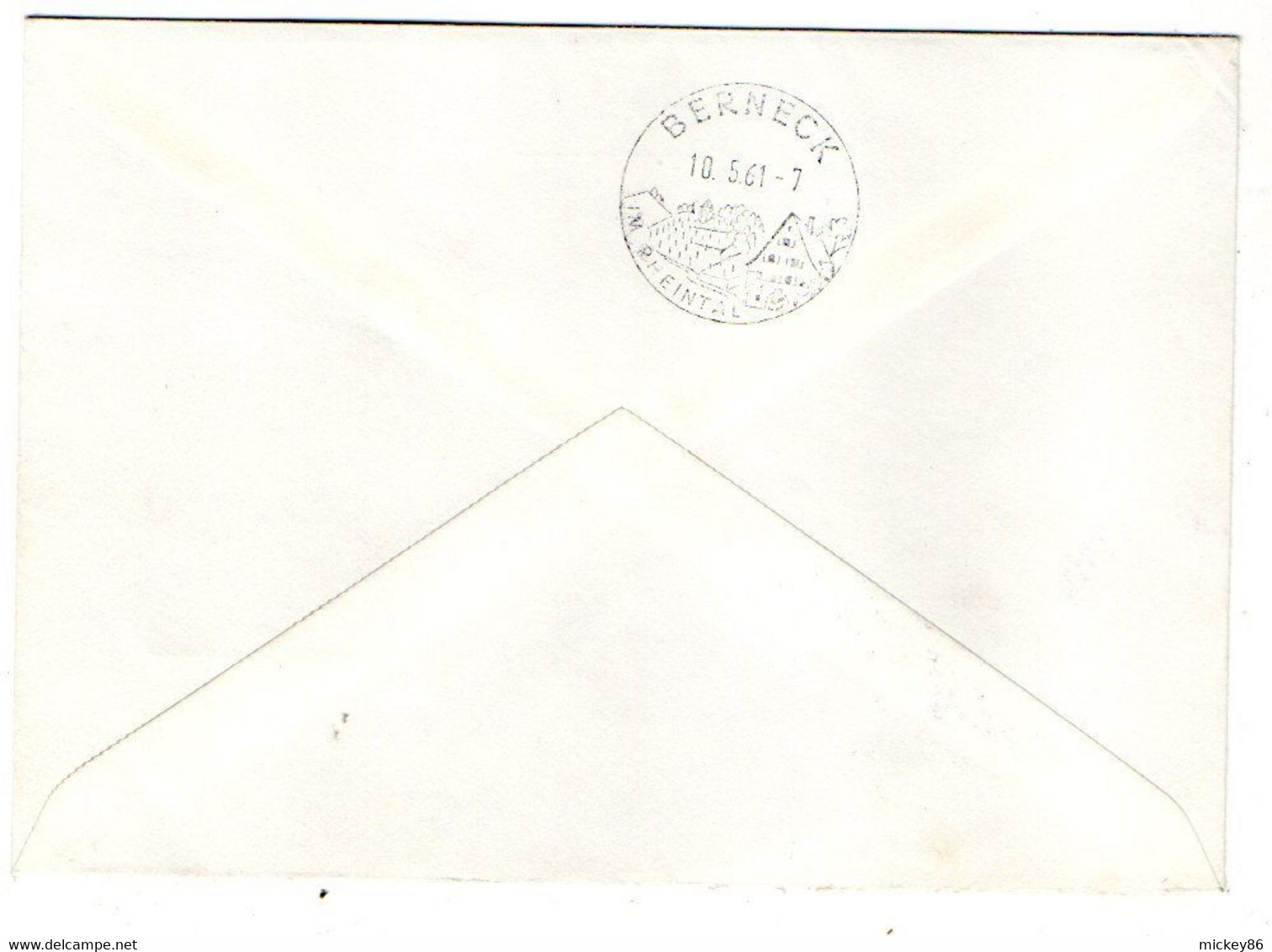 Suisse--1961 --Lettre Recommandée De Berne Pour BERNECK   ...bloc De 4 .timbres ......BERNECK .....à Saisir - Postmark Collection