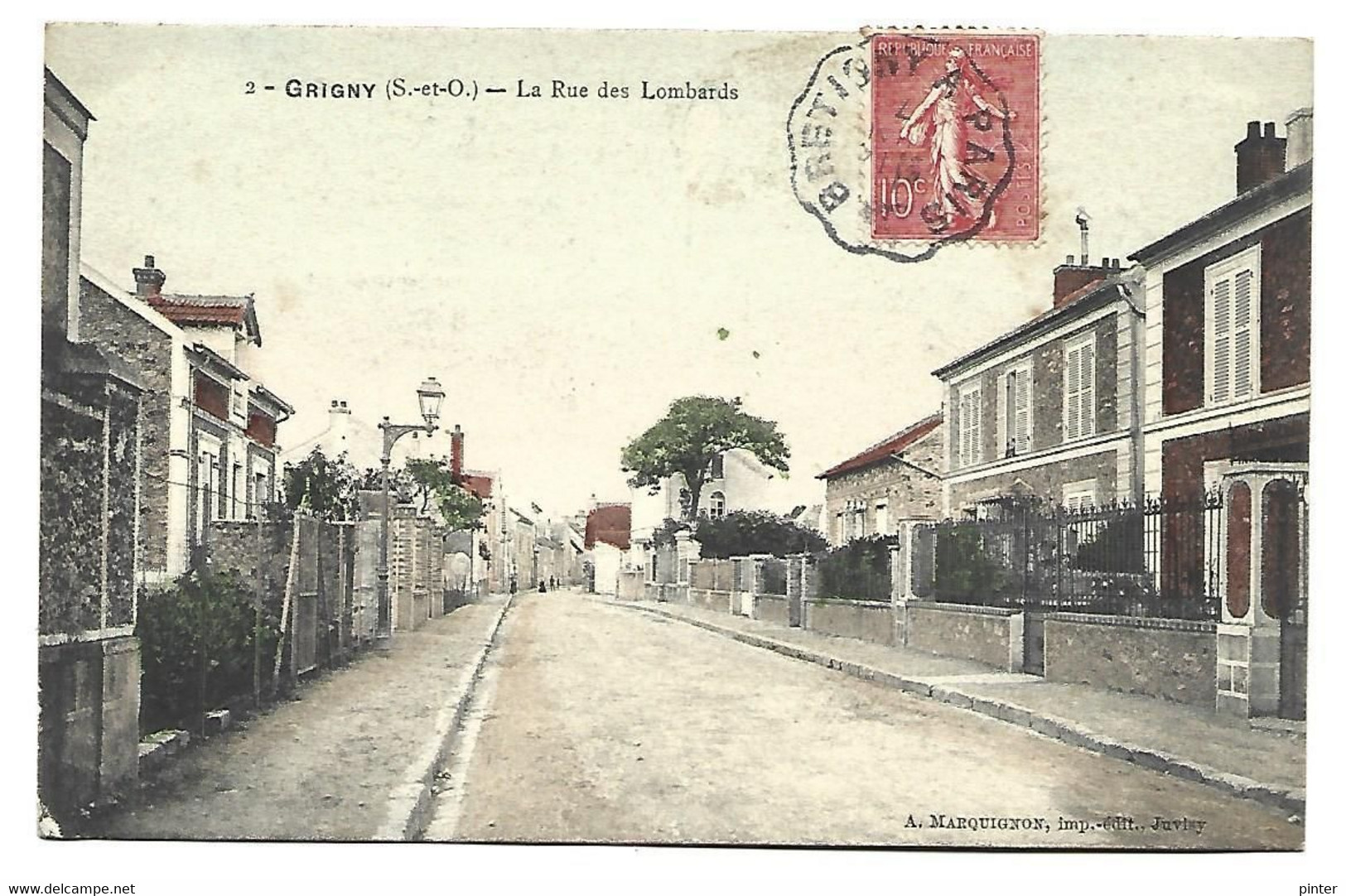 GRIGNY - La Rue Des Lombards - Grigny