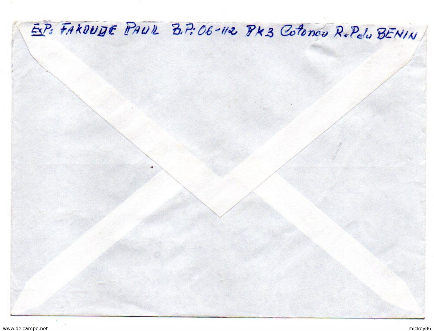 Bénin--1987--Lettre De COTONOU  Pour  GENEVE ( Suisse)   ..paire De Timbres ...cachets  .....à Saisir - Benin - Dahomey (1960-...)