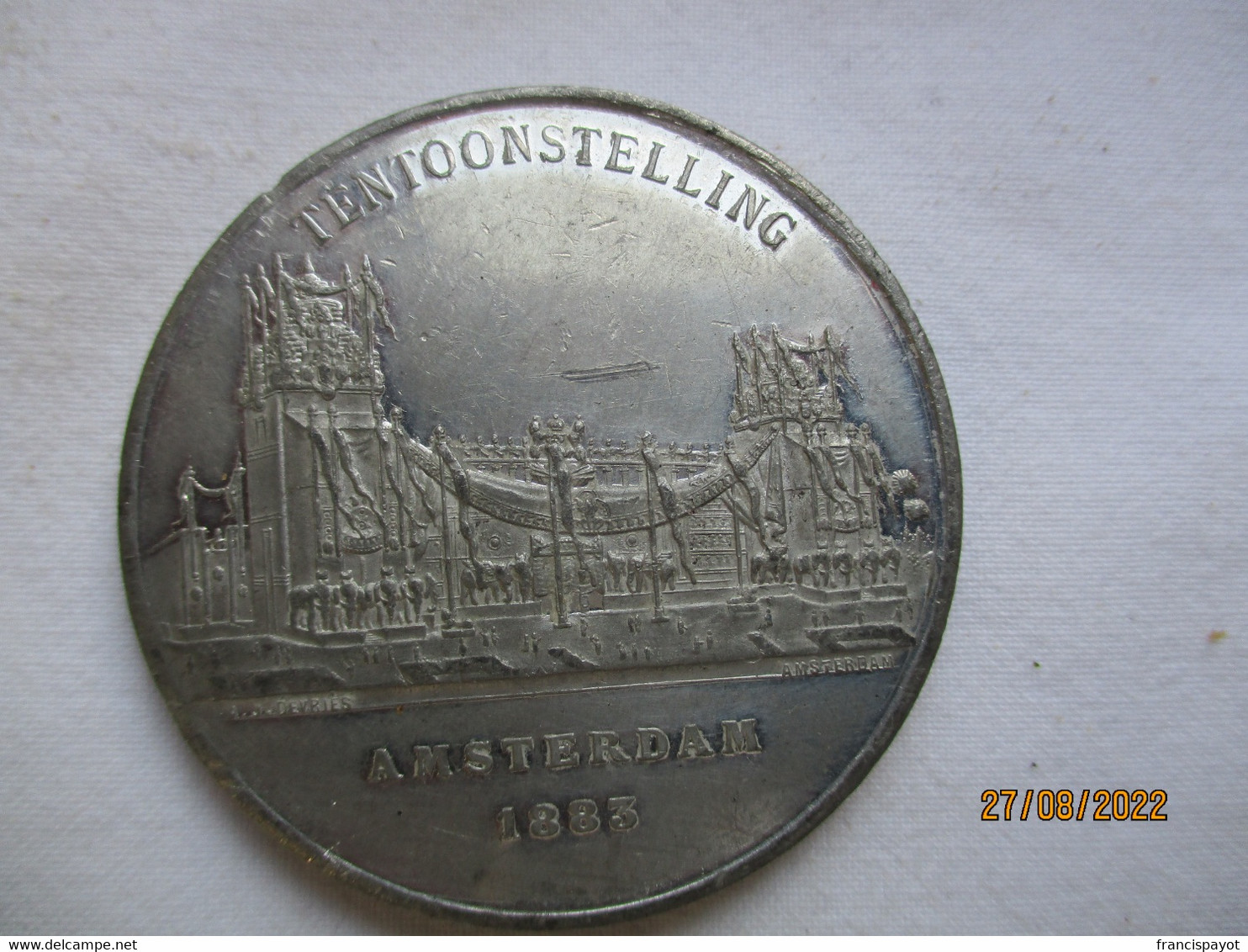 Netherlands: Colonial Exhibition's Medal 1883 - Profesionales/De Sociedad