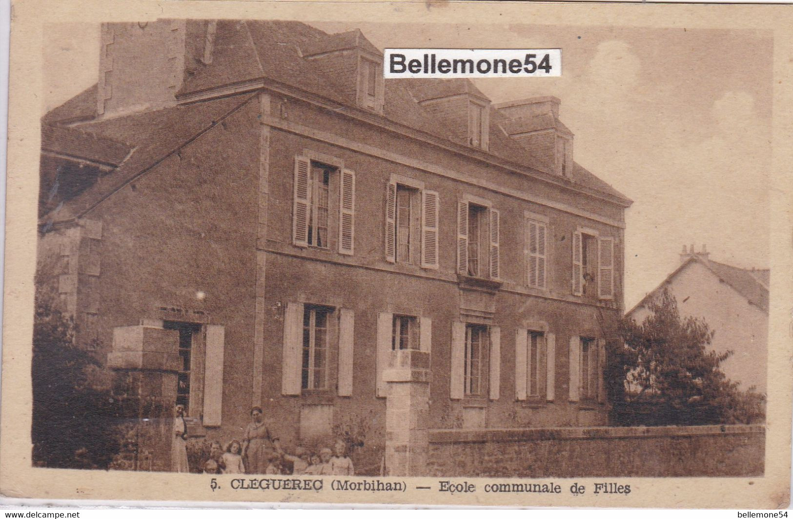 Cpa Dept 56 - Cleguerec - école Communale De Fille (voir Scan Recto-verso) - Cleguerec