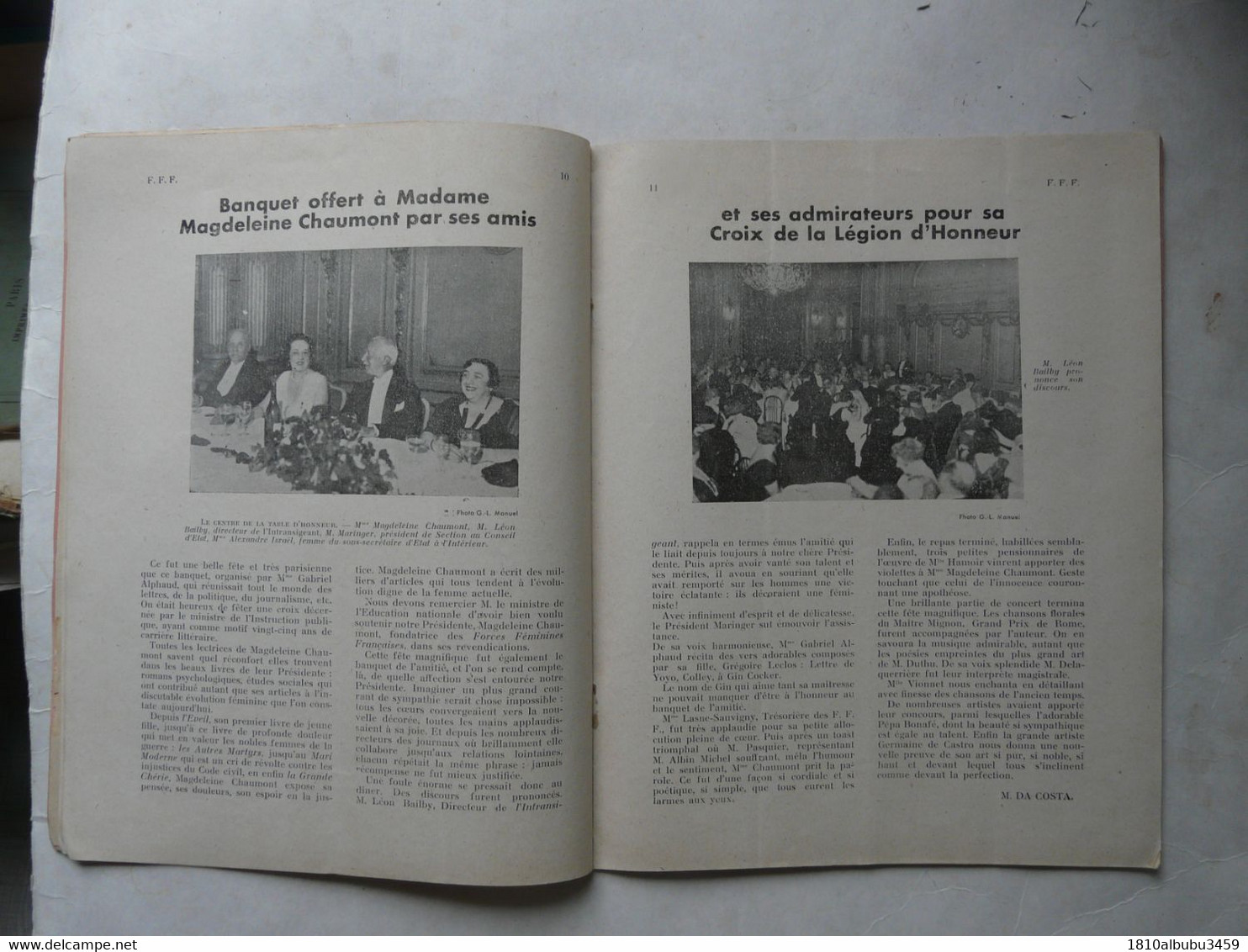 REVUE OFFICIELLE DES FORCES FEMININES FRANCAISES 1932 - Sociologie