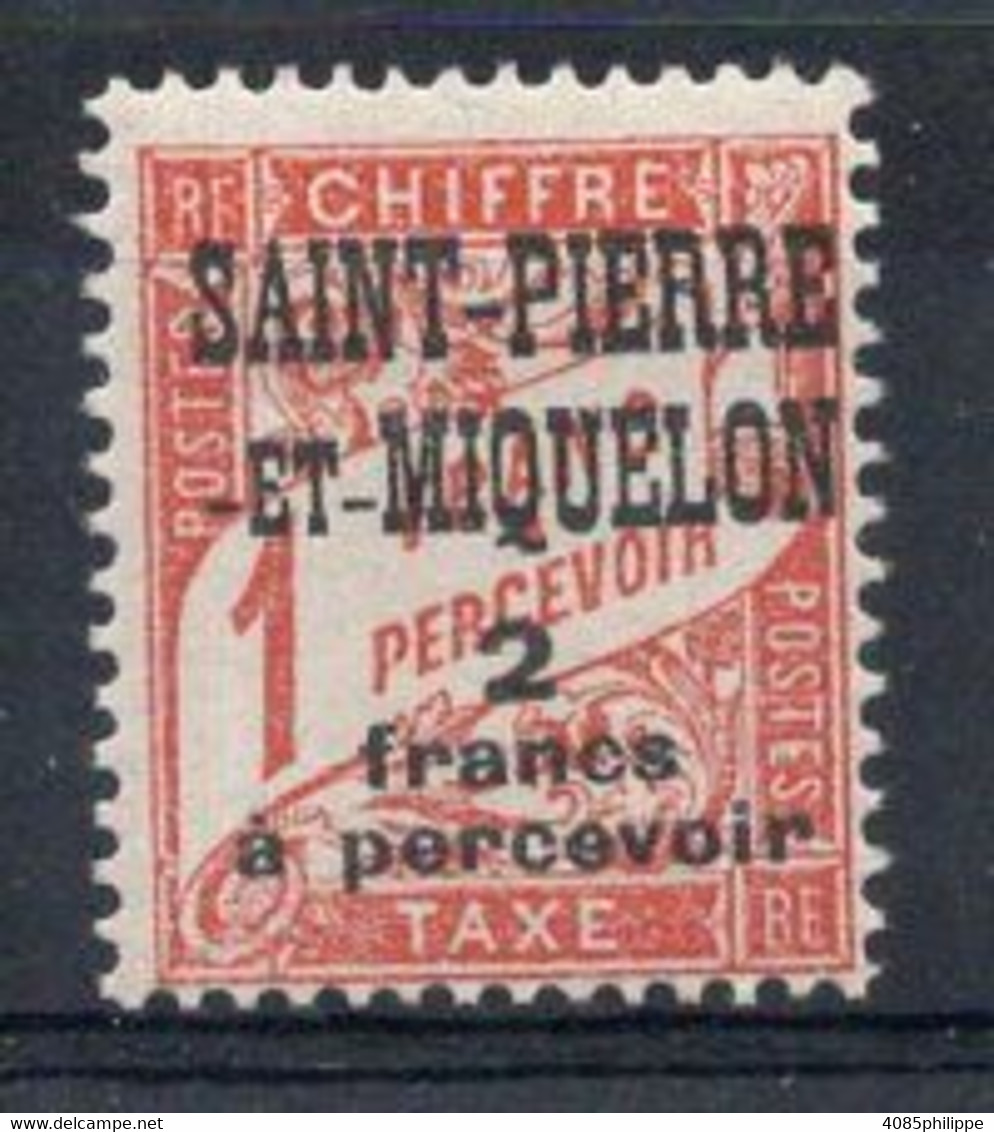 SPM Timbre Taxe N°19* Neuf Charnière TB Cote 5.50 € - Timbres-taxe