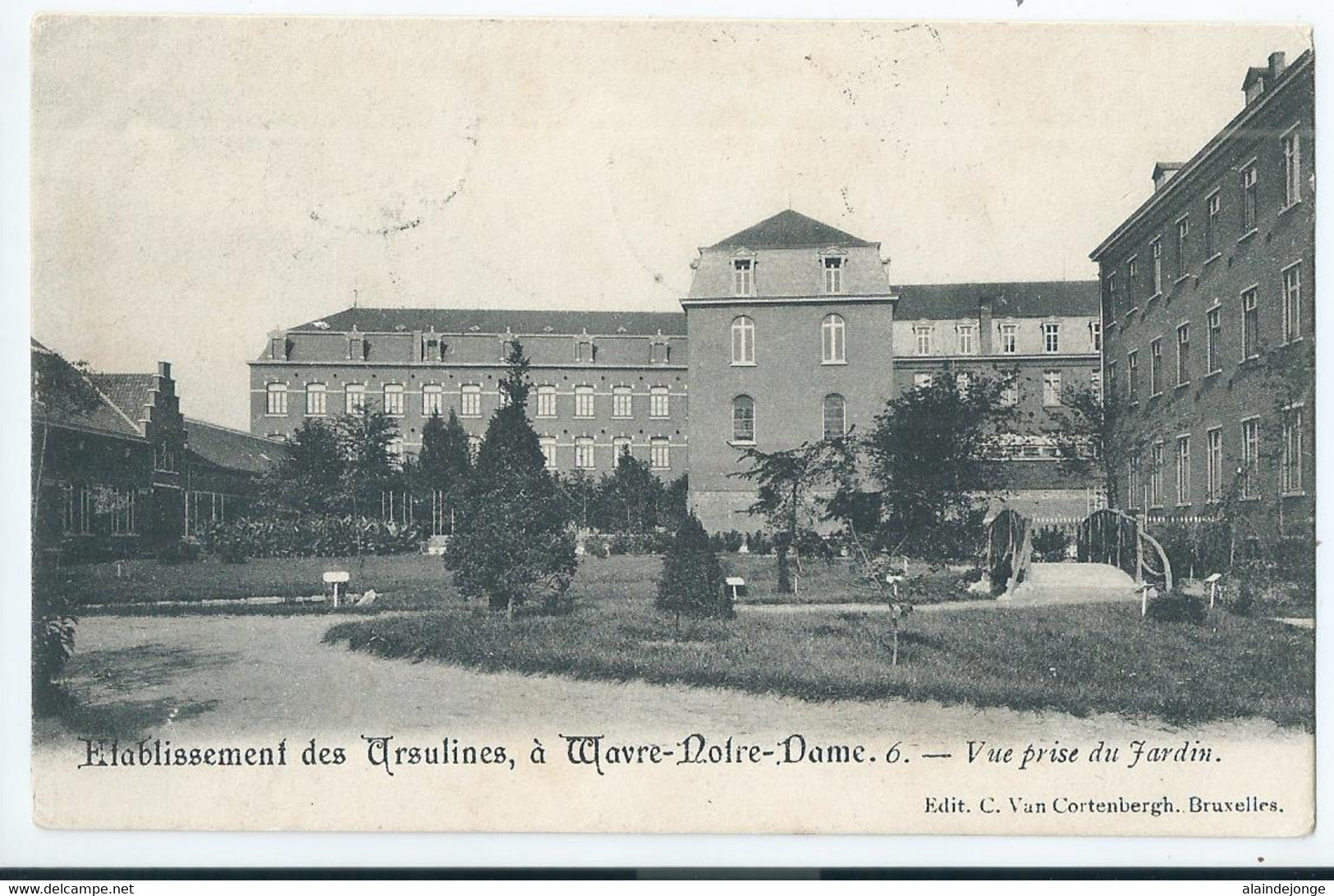 Wavre-Notre-Dame - Onze-Lieve-Vrouw-Waver - Institut Des Ursulines - Vue Prise Du Jardin - 1906 - Sint-Katelijne-Waver