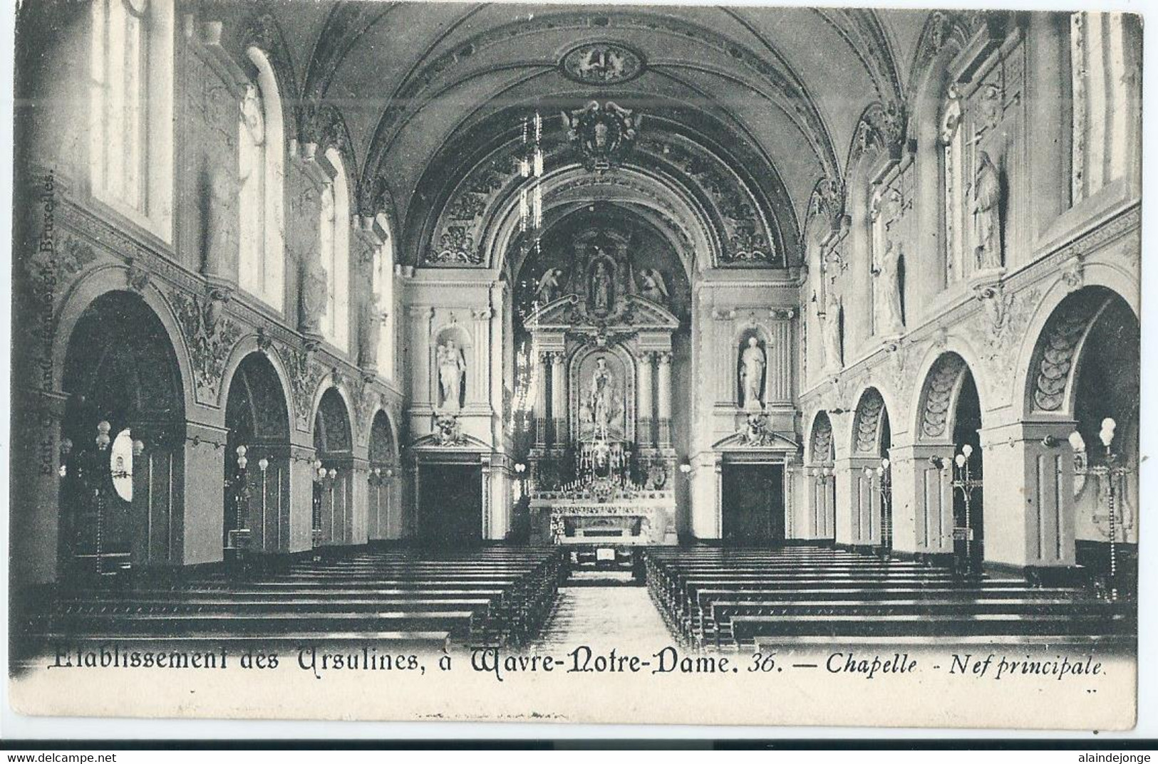 Wavre-Notre-Dame - Onze-Lieve-Vrouw-Waver - Institut Des Ursulines - Nef Principale - 1906 - Sint-Katelijne-Waver