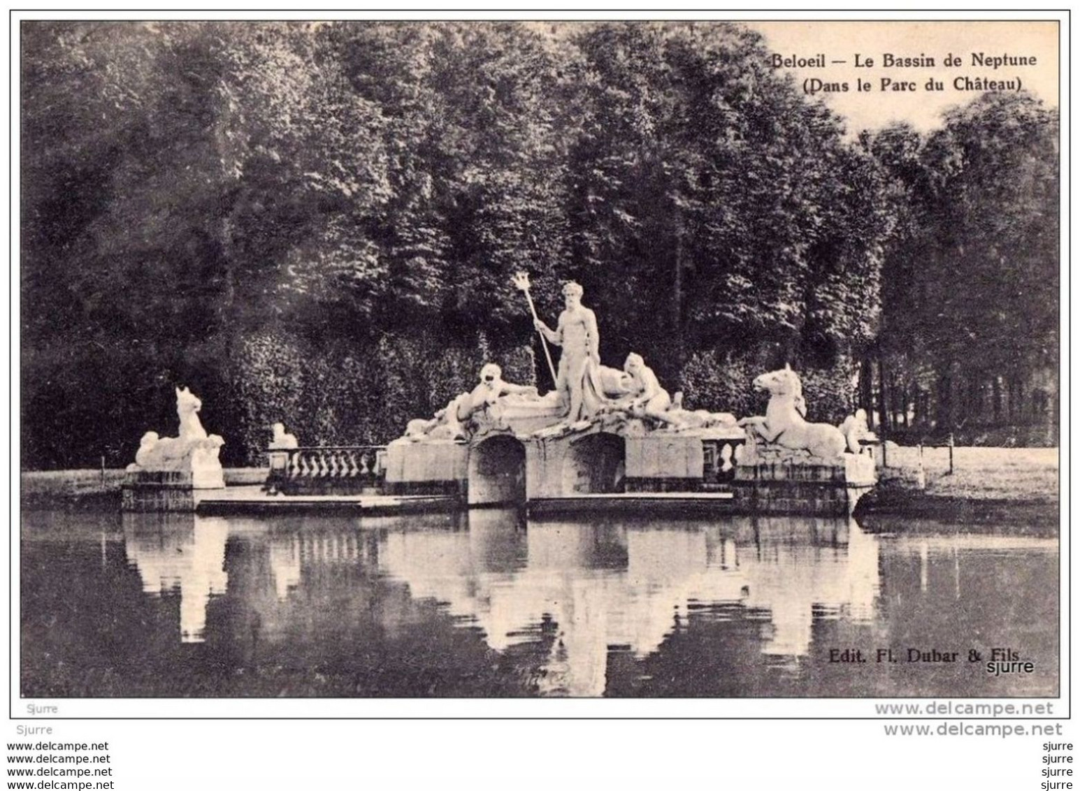 Beloeil - Château - Le Bassin De Neptune (Dans Le Parc Du Château) - Kasteel - Beloeil