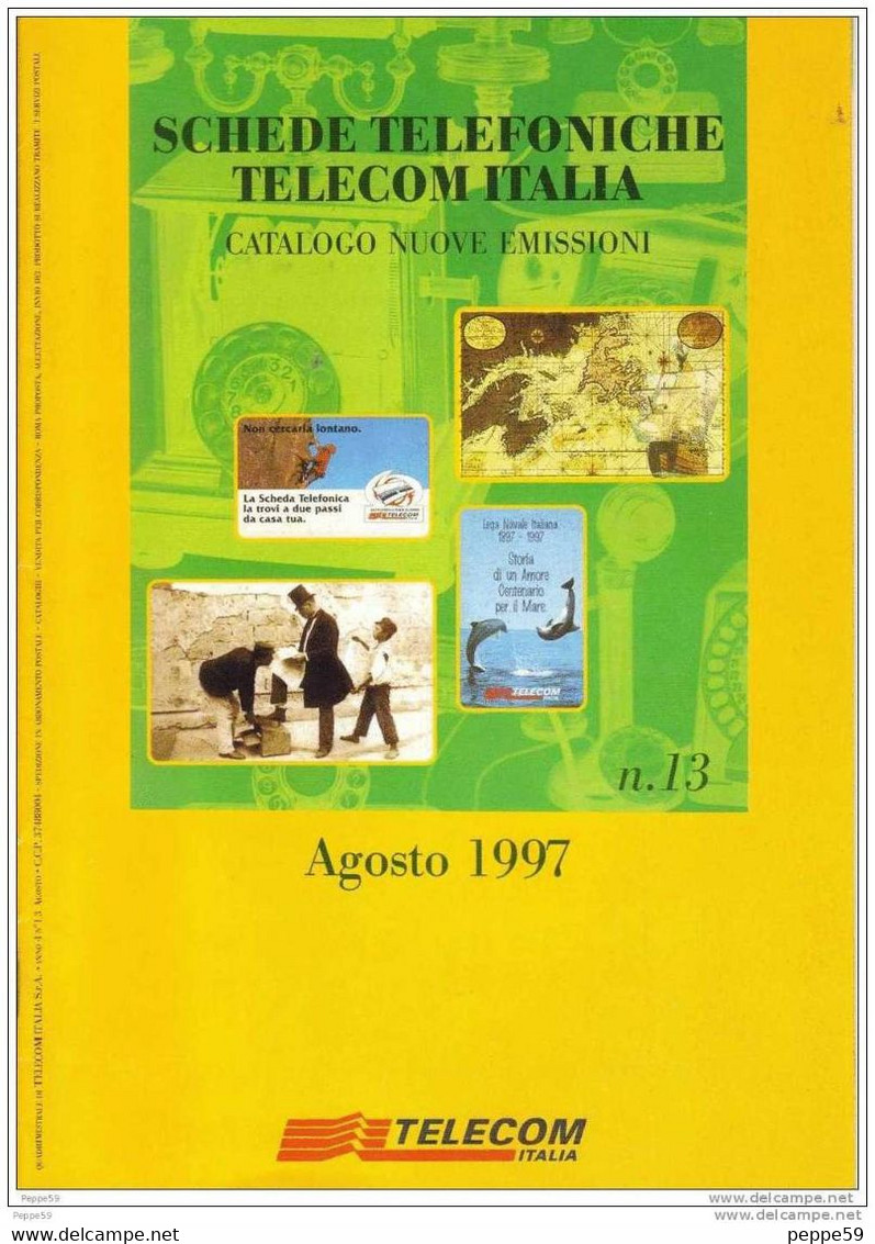 Catalogo Carte Telefoniche Telecom - 1997 N.13 - Livres & CDs