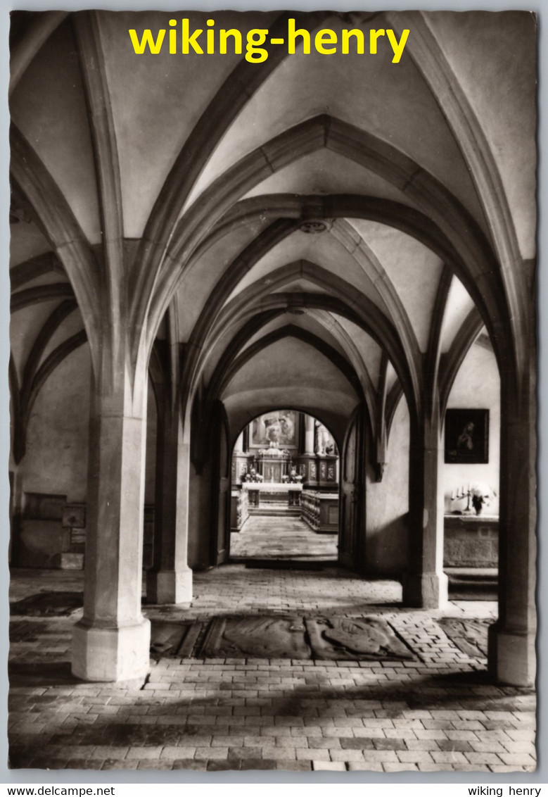 Haßfurt Mariaburghausen - S/w Gotische Eingangshalle Zur Ehemaligen Klosterkirche - Hassfurt