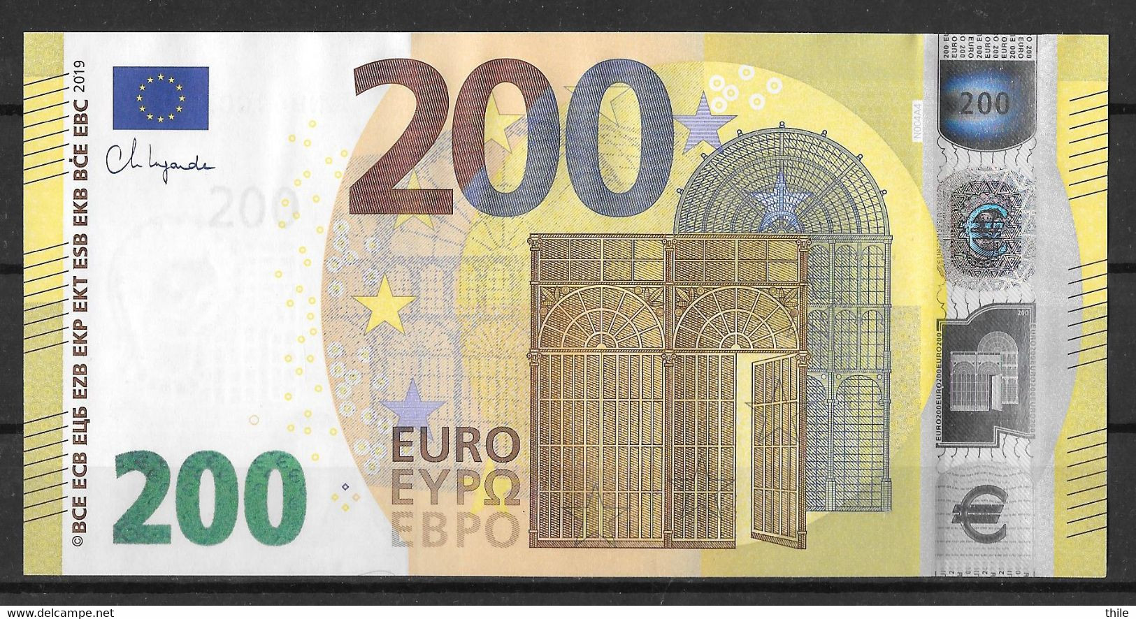 AUTRICHE - AUSTRIA - 200 € - NB - N004 A4 - UNC - Lagarde - 200 Euro