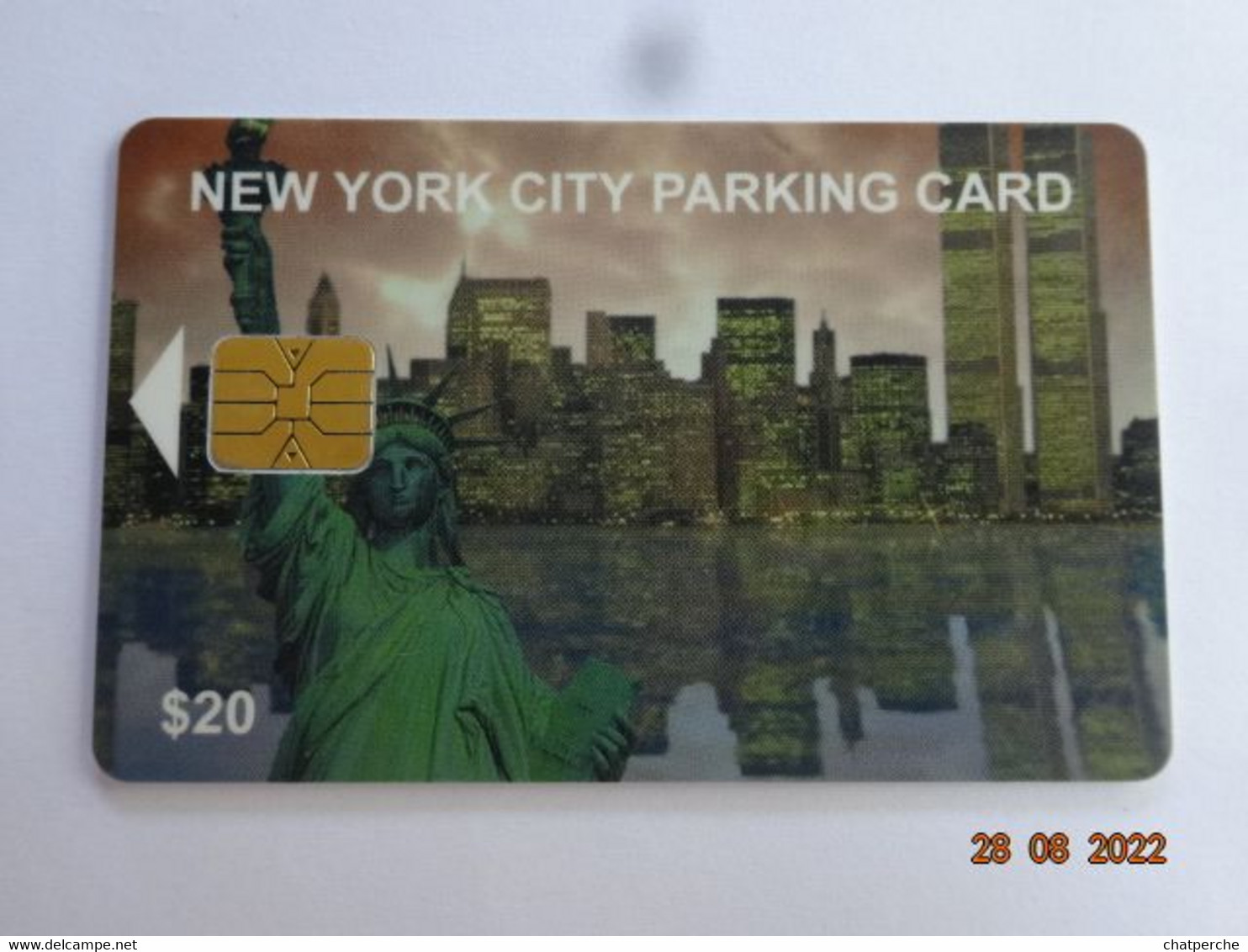 CARTE A PUCE PARKING SMARTCARD SMART CARD TARJETTA CARTE STATIONNEMENT ETATS-UNIS NEW-YORK CITY 20 $ - [2] Chip Cards