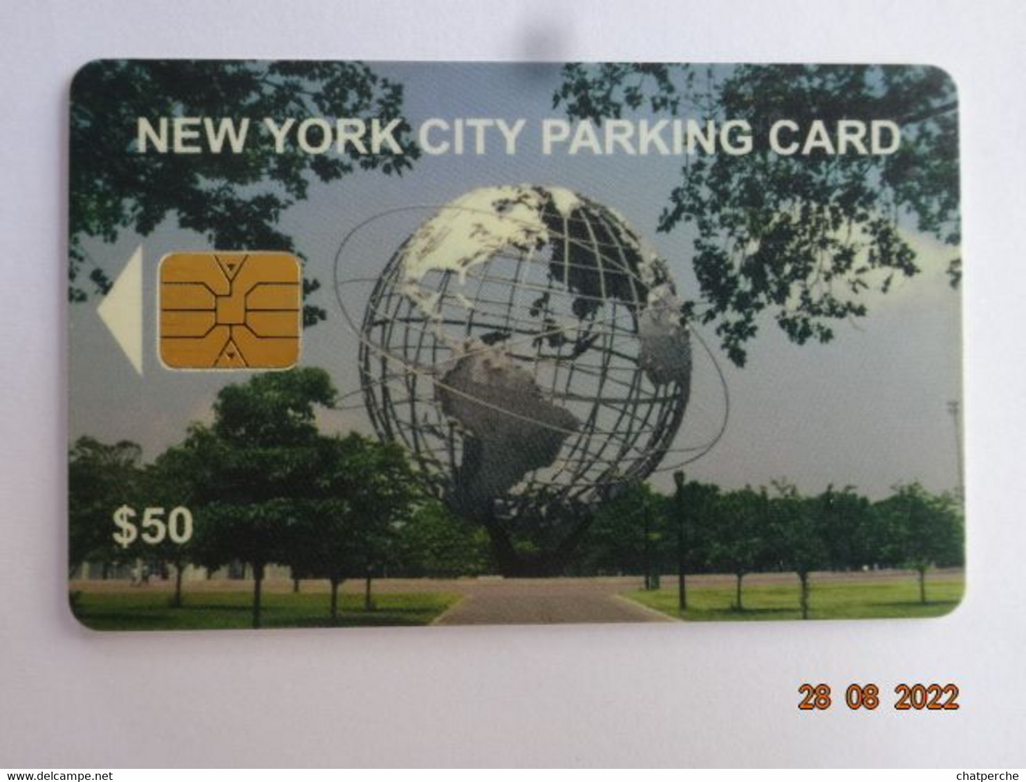 CARTE A PUCE PARKING SMARTCARD SMART CARD TARJETTA CARTE STATIONNEMENT ETATS-UNIS NEW-YORK CITY 50 $ - Cartes à Puce