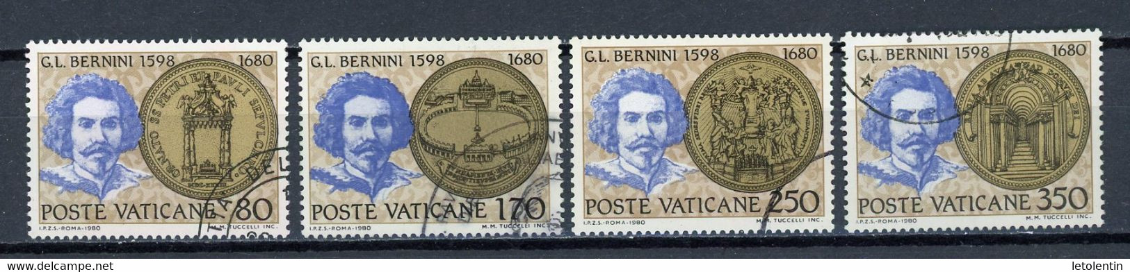 VATICAN: BERNINI  - N° Yvert 694/697 Obli. - Used Stamps