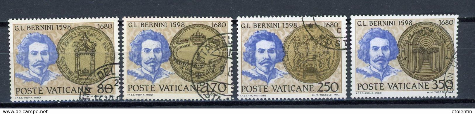 VATICAN: BERNINI  - N° Yvert 694/697 Obli. - Used Stamps