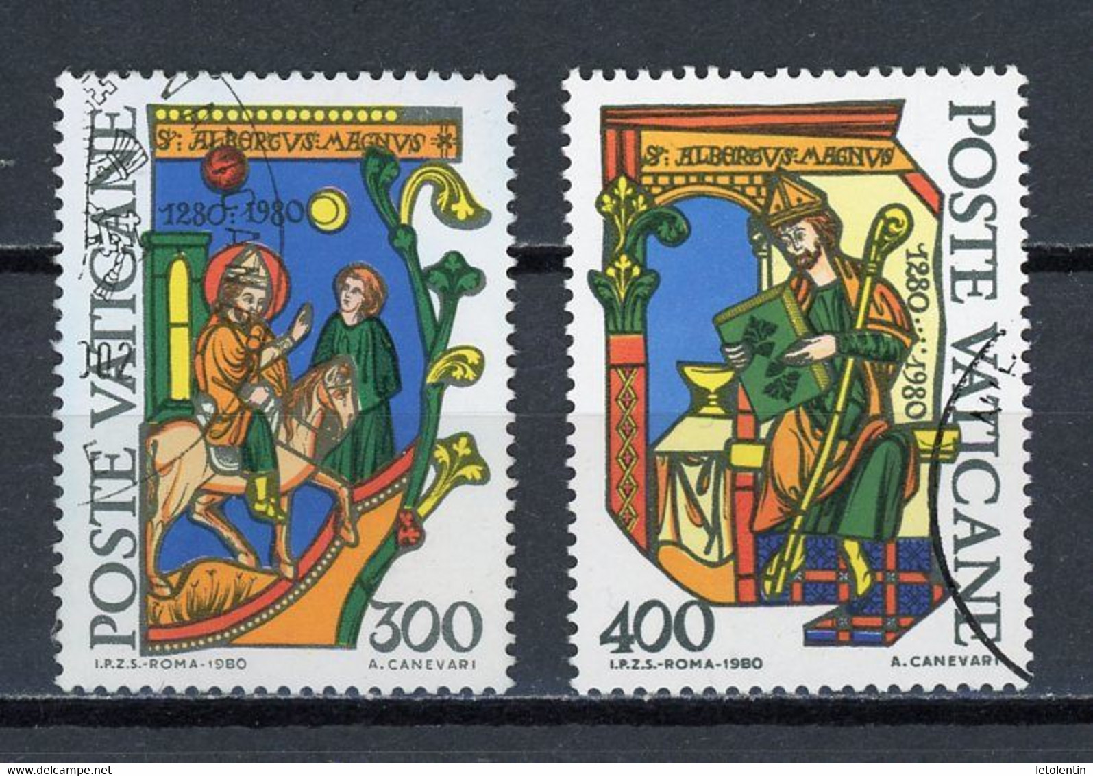 VATICAN: St ALBERT LE GRAND  - N° Yvert 698+699 Obli. - Used Stamps