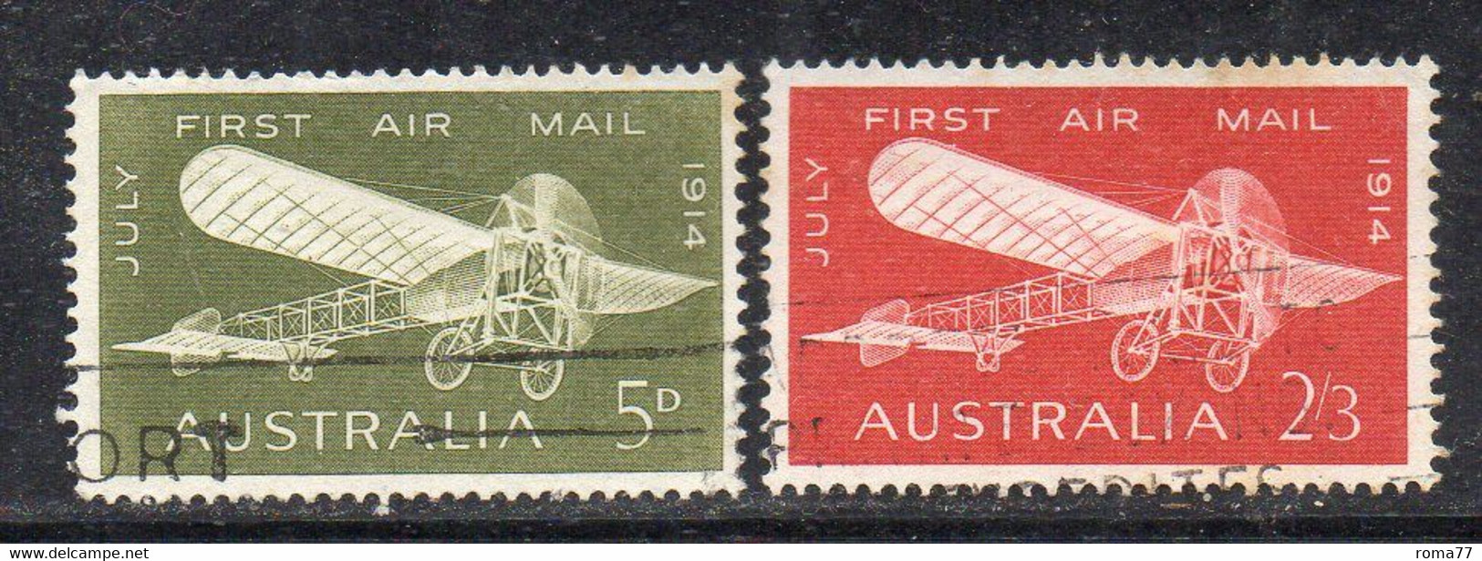 821 490 - AUSTRALIA 1964 , Serie Australia  YT Pa 12/13  Usata - Used Stamps