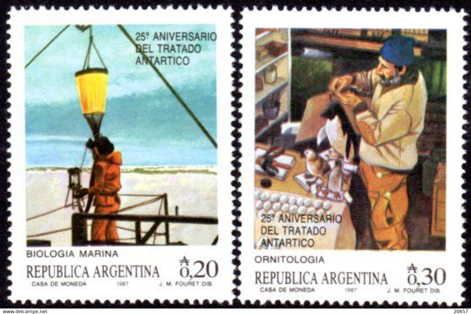 Argentine Argentina 1557/58 Traité Sur L'Antarctique, Ornithologie, Biologie Marine, Oiseaux, Macareux, Pingouin - Antarctic Treaty