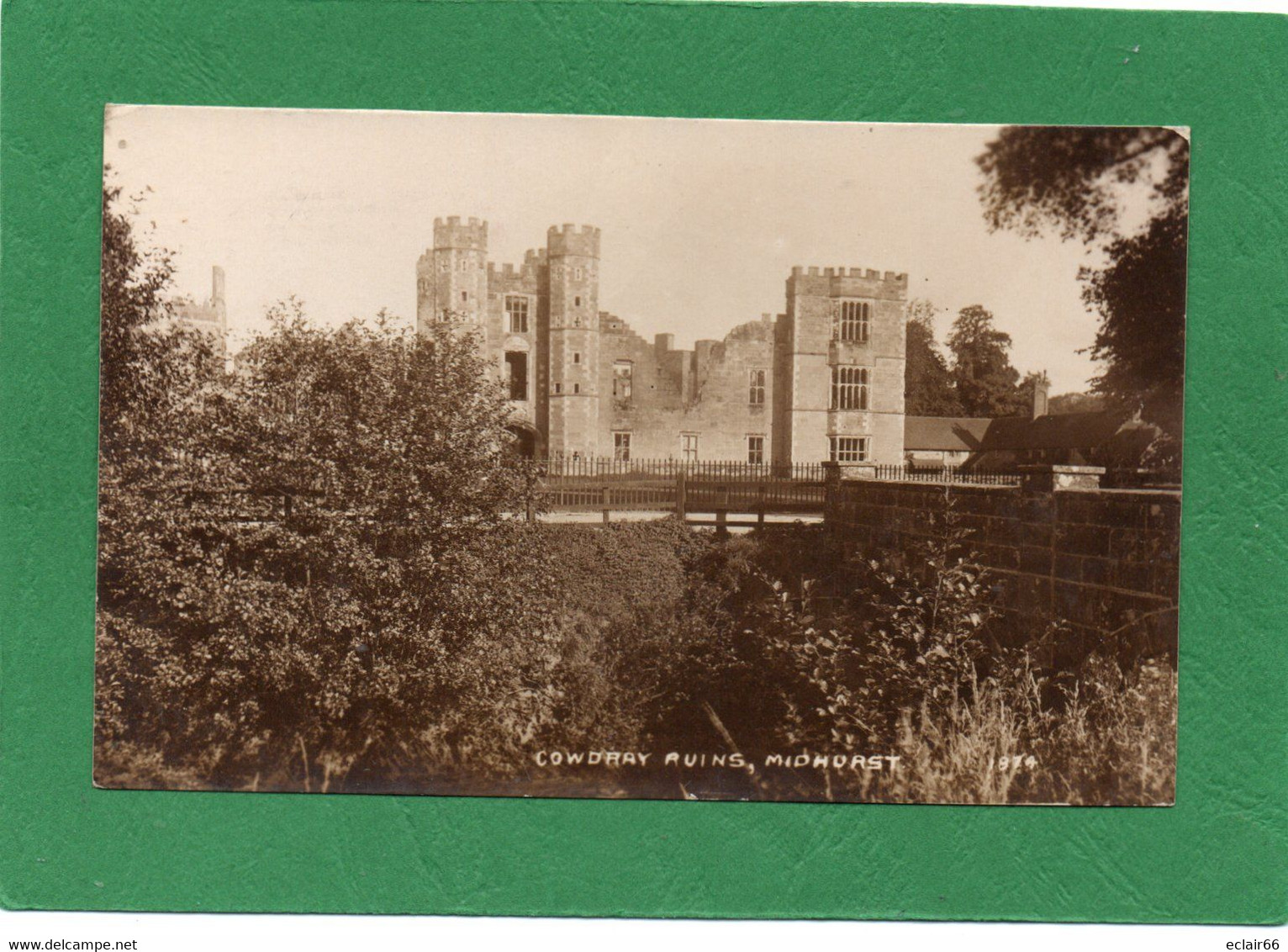 THE RUINS COWDRAY HOUSE MIDHURST CPA Année 1930  Impeccable - Worthing