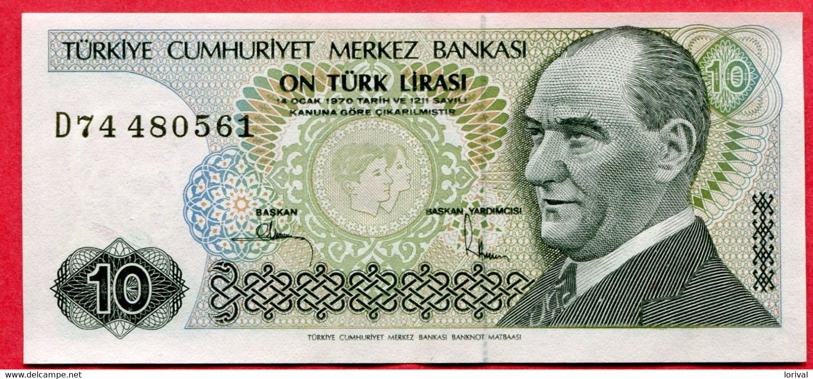 10 Lires Turks 1970 Neuf 2 Euros - Turquie