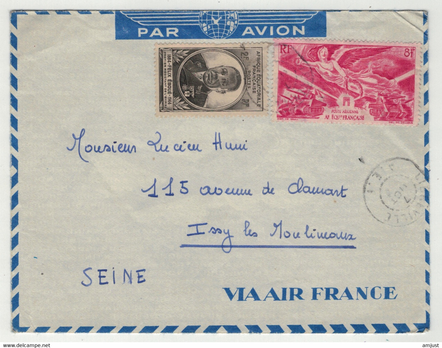 France // A.E.F. // Lettre  Pour Issy Les Moulineaux 7.10...?? - Cartas & Documentos