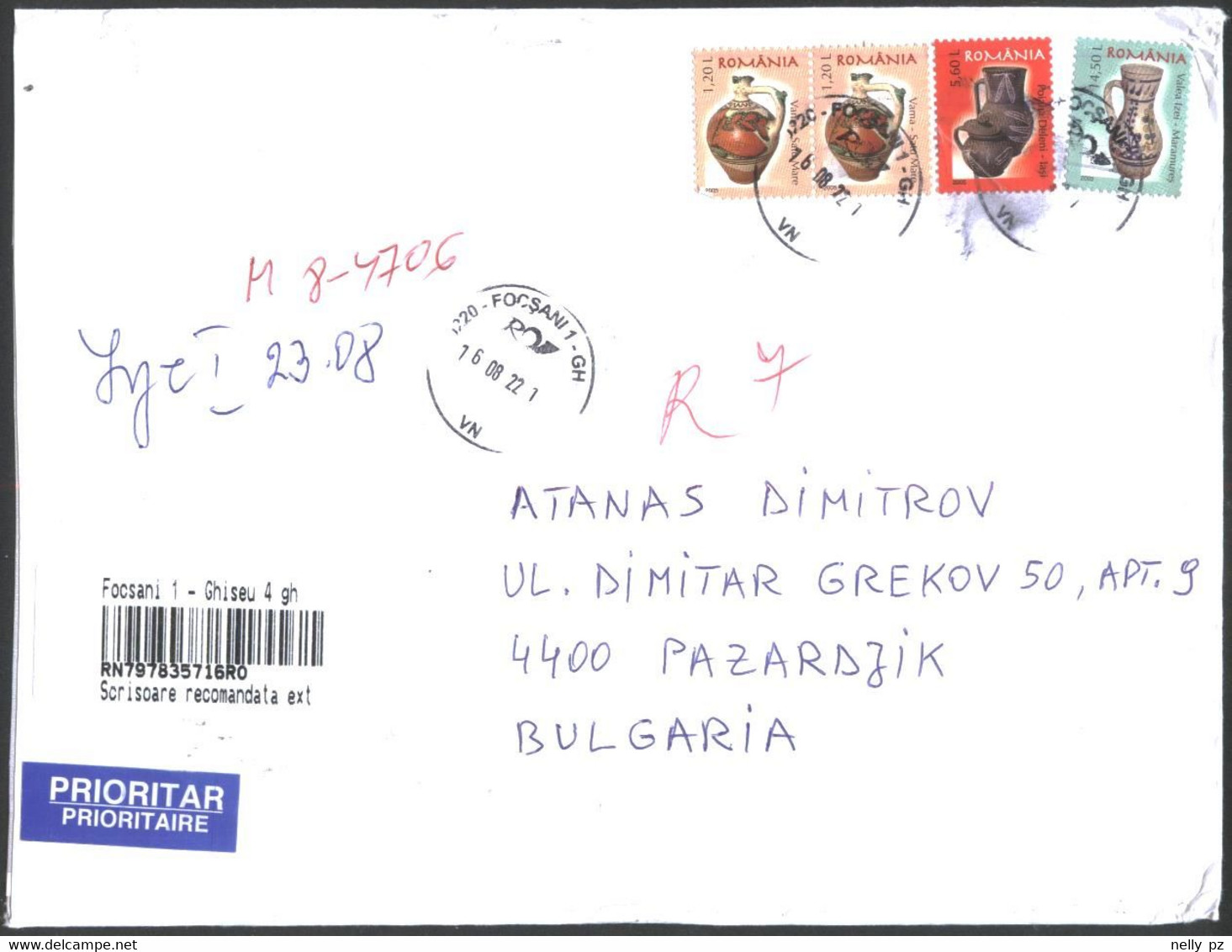 Mailed Cover With Stamps Art Ceramics 2005 From Romania - Brieven En Documenten