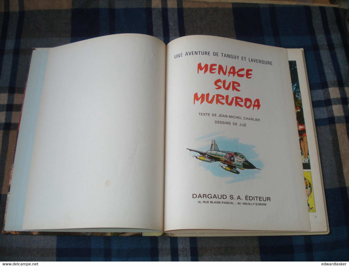 TANGUY Et LAVERDURE 12 : Menace Sur Mururoa - EO Dargaud 1969 - Assez Bon état - Tanguy Et Laverdure