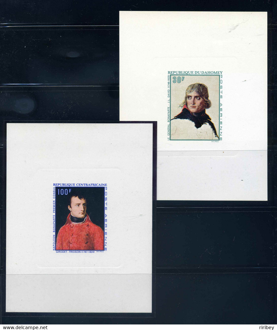 Collection Napoléon Bonaparte / Non Dentelé, Epreuve De Luxe, Timbres OR, 1er Jour  / 7 Scans - Napoléon