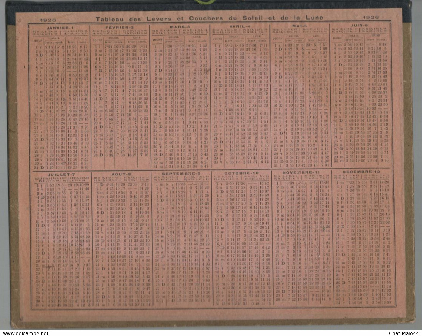 Almanach Des Postes Et Des Télégraphes. Année 1926. Almanach De La Loire-Inférieure, Illustré D'un Dessin De Bord De Mer - Grand Format : 1921-40