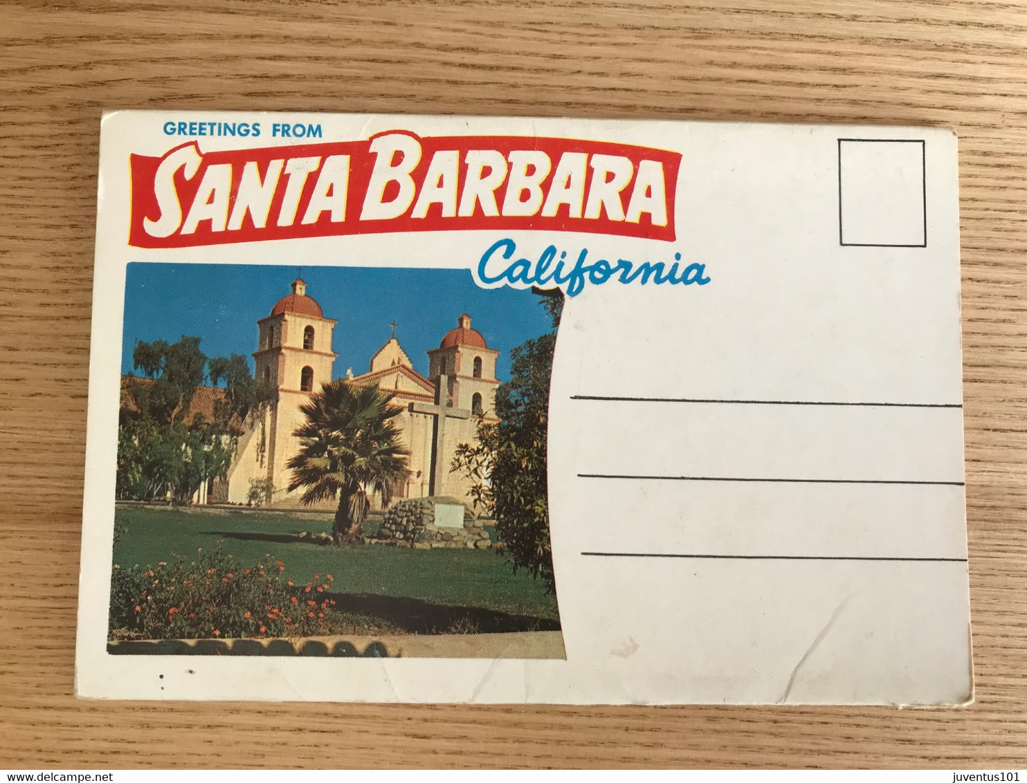 Carnet-Depliant-Greetings From Santa Barbara      L1744 - Santa Barbara